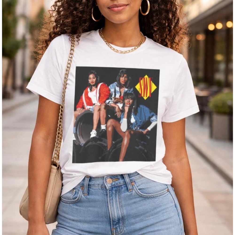 90s R&B Graphic Tee SWV Shirt White Shirt - Picture 1 of 4